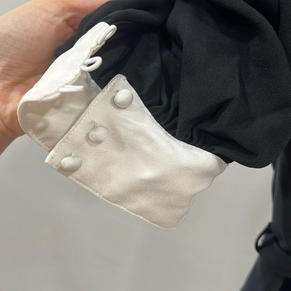 Cinq a Sept Sabelle Dress in Black & Ivory - Picture 7 of 8